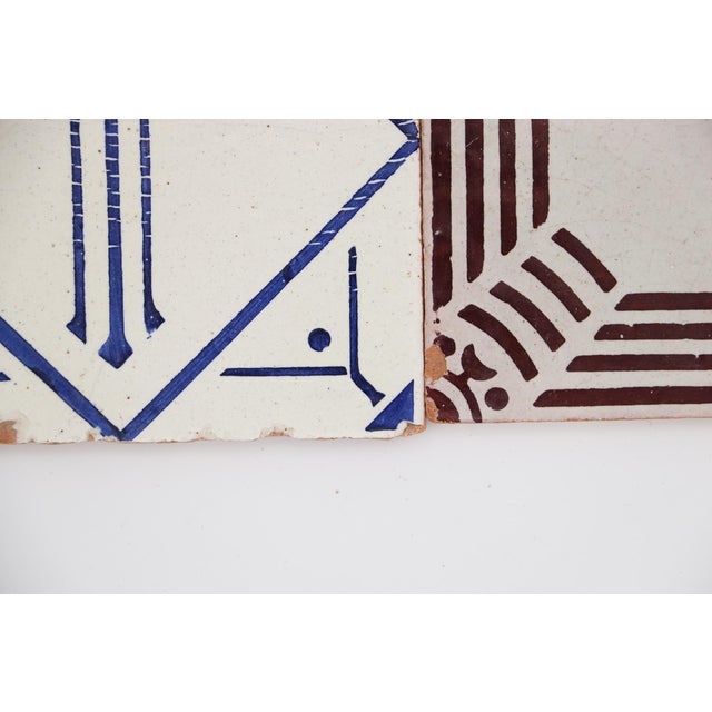 1920s 1920s Antique Bauhaus Portuguese Set of Two Tiles For Sale - Image 5 of 11