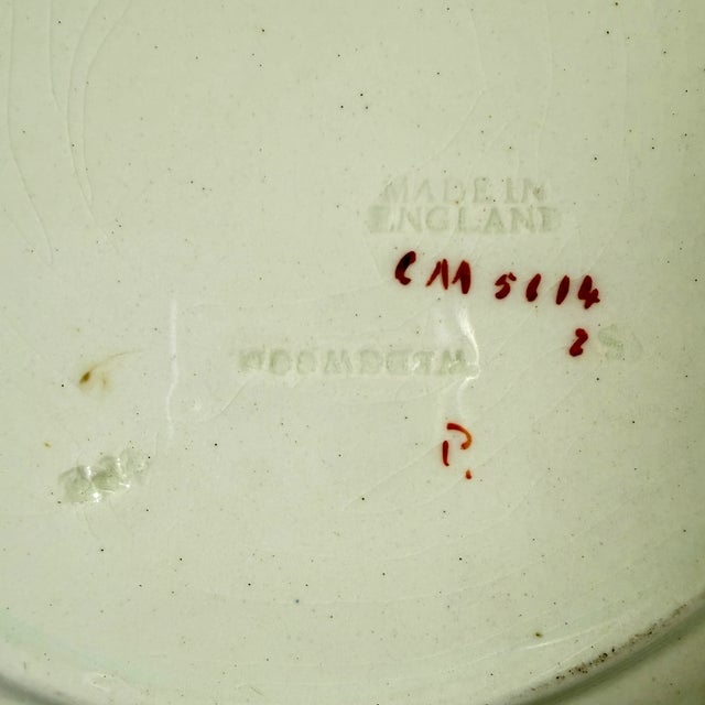 Wedgwood Hand Painted Burgundy & Green Leaf Plates, Set of 10 For Sale - Image 13 of 13