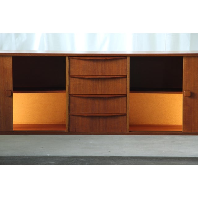 Mid-Century Danish Lowboard in Teak, 1960s For Sale - Image 4 of 18
