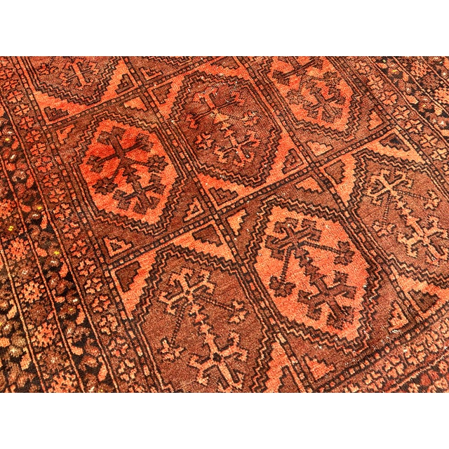 2000 - 2009 Antique Rust Herati Hand-Knotted Wool Rug - 5'3" X 3'8" For Sale - Image 5 of 12