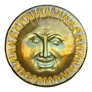 1960s Italian Modern Enameled Sun Sculpture For Sale