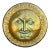 1960s Italian Modern Enameled Sun Sculpture For Sale
