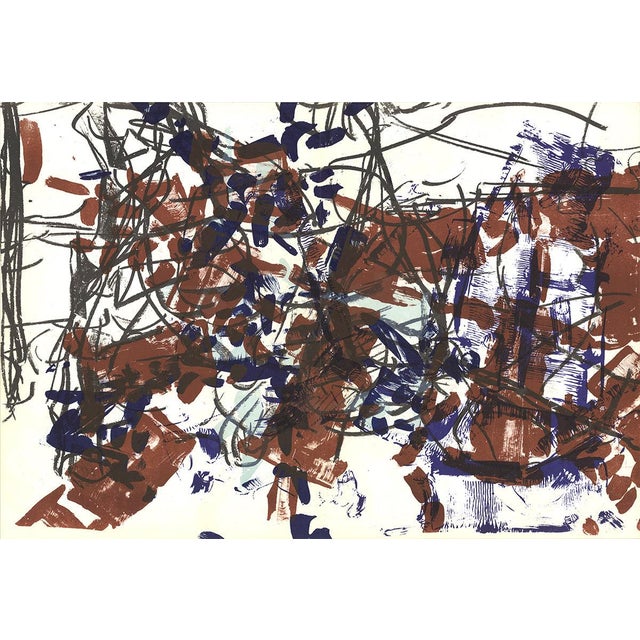 Artist: Jean-Paul Riopelle Title: DLM 171, #20-21 Year: 1968 Signed: No Medium: Lithograph Paper Size: 15 x 22 inches ( 38...