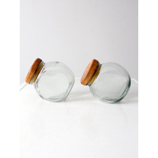 Vintage Glass Candy Jars Pairs For Sale - Image 6 of 10