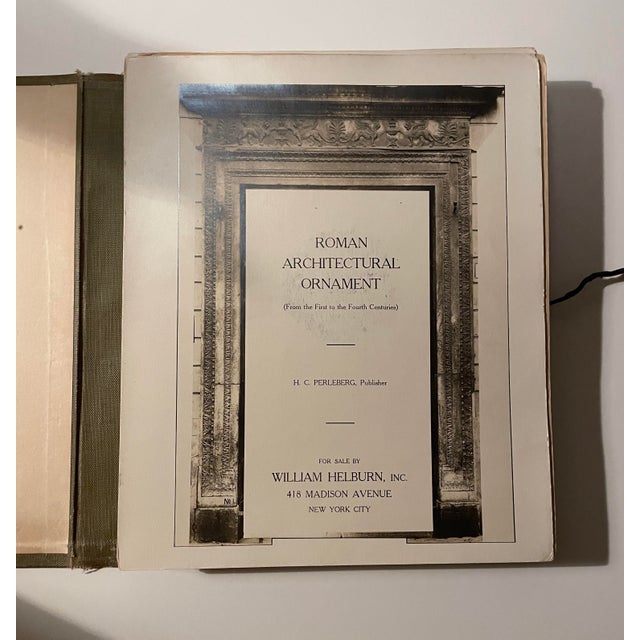 Portfolio of 75 black and white photographs of Roman Architectural ornaments by the William Hepburn Company of New York...