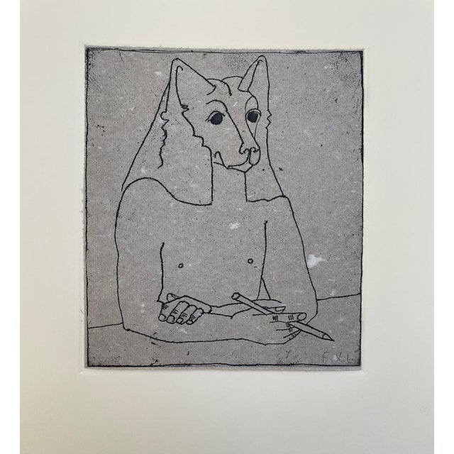 Contemporary François-Xavier Lalanne, Anubis, 2005, Etching For Sale - Image 3 of 5