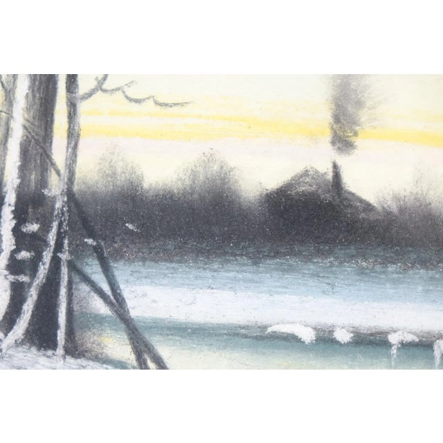 19th Century Pastel on Paper Signed on the Bottom Possibly 1891 For Sale - Image 5 of 6