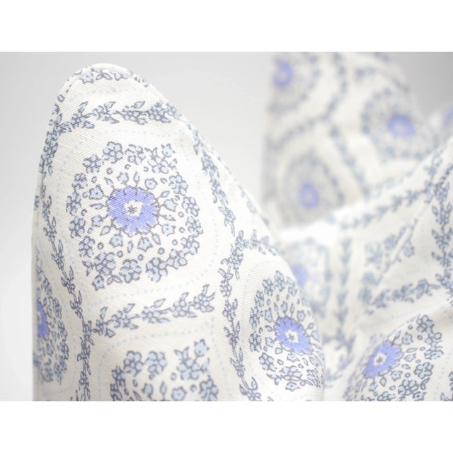 Traditional John Robshaw "Umma" 21" Square Hand Blocked Double Sided Down/Feather Pillows - a Pair For Sale - Image 3 of 5