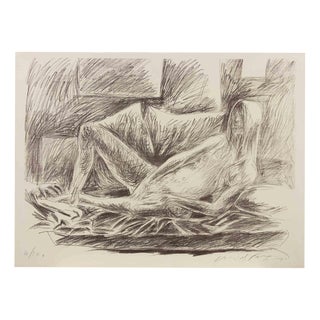 Pericle Fazzini, Reclining Figure, 1970s, Lithograph For Sale