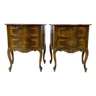Mid 20th Century Pair French Louis XV / French Provincial Side Tables For Sale