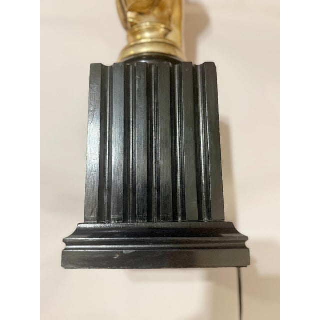 1950's Neoclassical Gilded Bust of Diana For Sale - Image 11 of 11