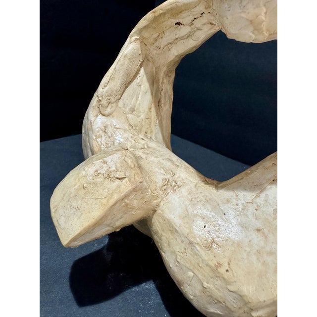 1960s 1960s Larry Mohr Painted Plaster Abstract Powerful Man Arms Sculpture Signed From Artist Estate For Sale - Image 5 of 7