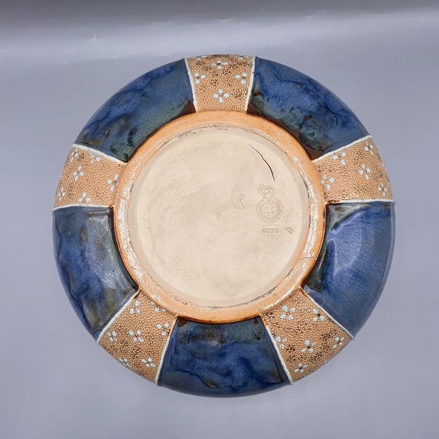 English Arts & Crafts Stoneware Jardiniere Planter from Royal Doulton Lambeth, 1890s For Sale - Image 10 of 11