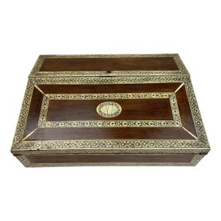 Late 19th Century Antique Campaign Lap Desk For Sale