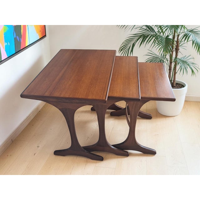 Wood Mid-Century Modern Teak Fresco Nesting Tables from G Plan, 1960s, Set of 3 For Sale - Image 7 of 16