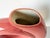 1980s Postmodern Sculptural Coral Pink Glazed Ceramic Vase by Jessica For Sale - Image 11 of 12