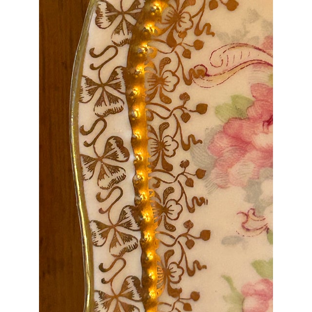 Antique O & E Gutherz Royal Austria Hand Painted Fish Dinnerware Circa 1899-1918 - A Set of 10 Pieces For Sale - Image 15 of 18