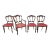 English Walnut Petite Dining Chairs - Set of 4 For Sale