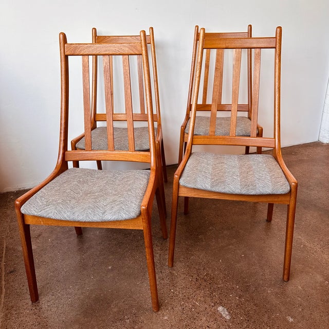 Nordic Furniture Danish Teak High Back Dining Chairs S/4 Chairish — free download