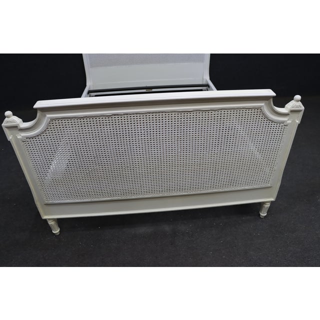 Ethan Allen French Provincial Cane Queen Bed For Sale - Image 10 of 18