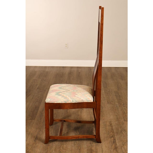 Paul Downs Cabinetmakers Set of Four Highback Spindled Cherry Dining Chairs For Sale - Image 17 of 18