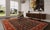 Pasargad DC Navy Blue Fine Hand Knotted Serapi Design Rug For Sale - Image 4 of 4