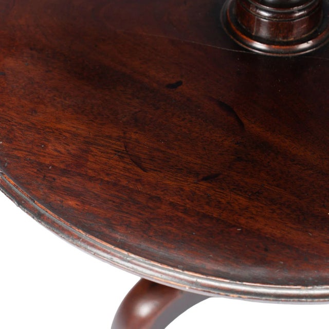 English Georgian Three Tiered Dumb Waiter on Cabriole Legs, C. 1760-80 For Sale - Image 12 of 12