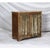 Wood Two-Door Nightstand Made From Antique Indian Teakwood Architectural Elements For Sale - Image 7 of 7