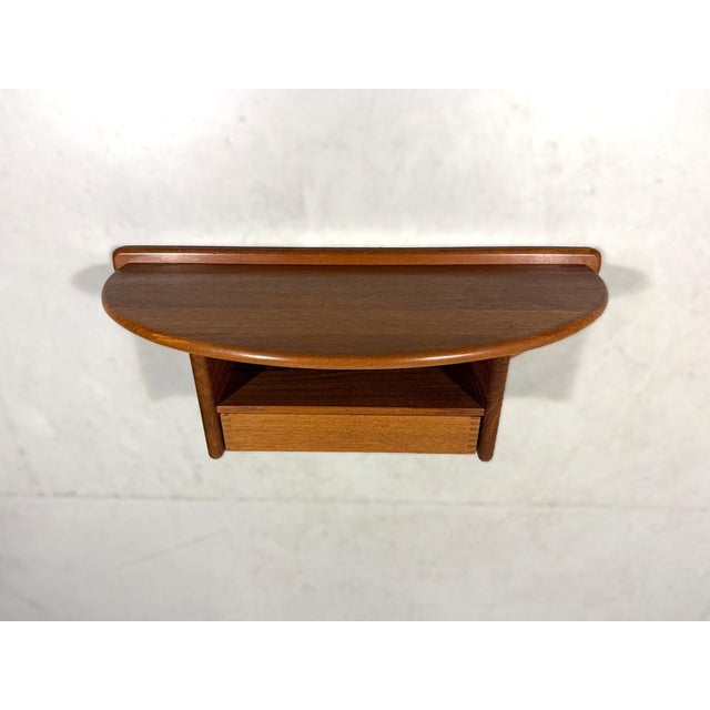 1960s Teak Wall Console by Kai Kristiansen for Vildbjerg Møbelfabrik, 1960s For Sale - Image 5 of 18