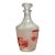 Vintage French Glass Decanter With Early Automobile Motif, Made in France, 1960s For Sale