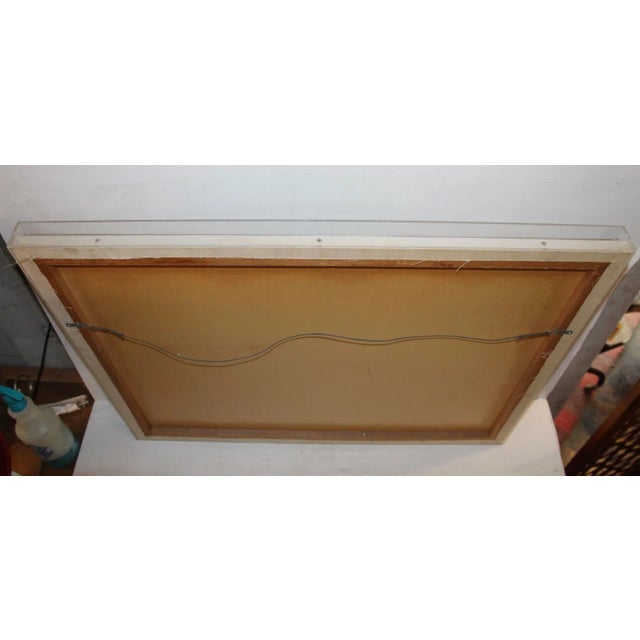 Abstract Print Enclosed in Plastic Case by Luis Mazzora For Sale - Image 9 of 10