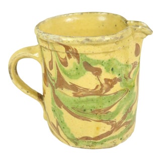Late 19th Century French Pottery Pitcher From Savoie For Sale