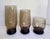 Mid 20th Century Set of 7 Mid-Century Modern Smoky Brown Sculptural Highball Glasses For Sale - Image 5 of 5