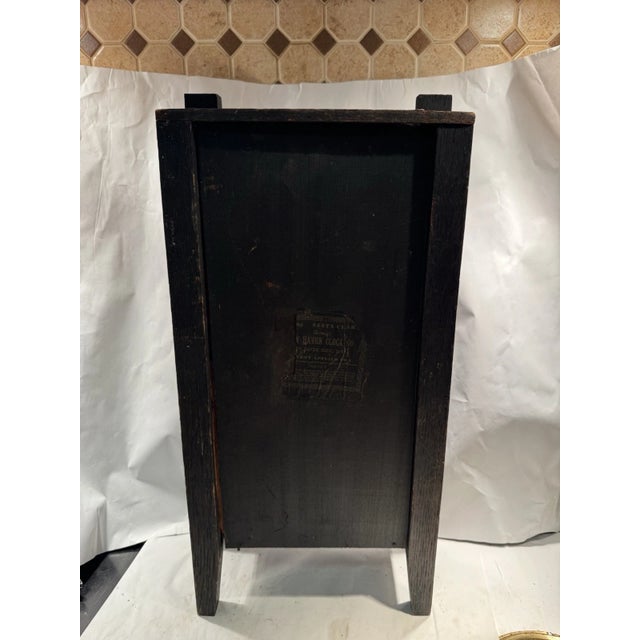 Antique New Haven Mission Style Parlor Mantel Clock- “Santa Clara” Model For Sale In Los Angeles - Image 6 of 9