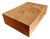 Mid 20th Century Handcarved Flower Wooden Jewelry Box For Sale