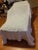 Rare bright white extensive richly tufted gorgeous blanket cover with rows on 3 sides..Iconic high full tufting in Art...