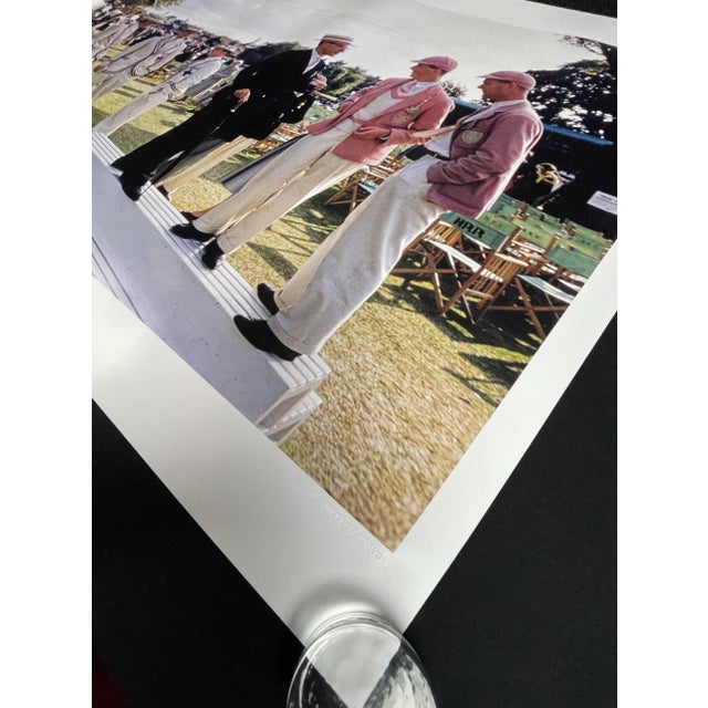 Slim Aarons "Henley Regatta" by Slim Aarons 30x40 Inch Framed Getty Images C-Print. For Sale - Image 4 of 4