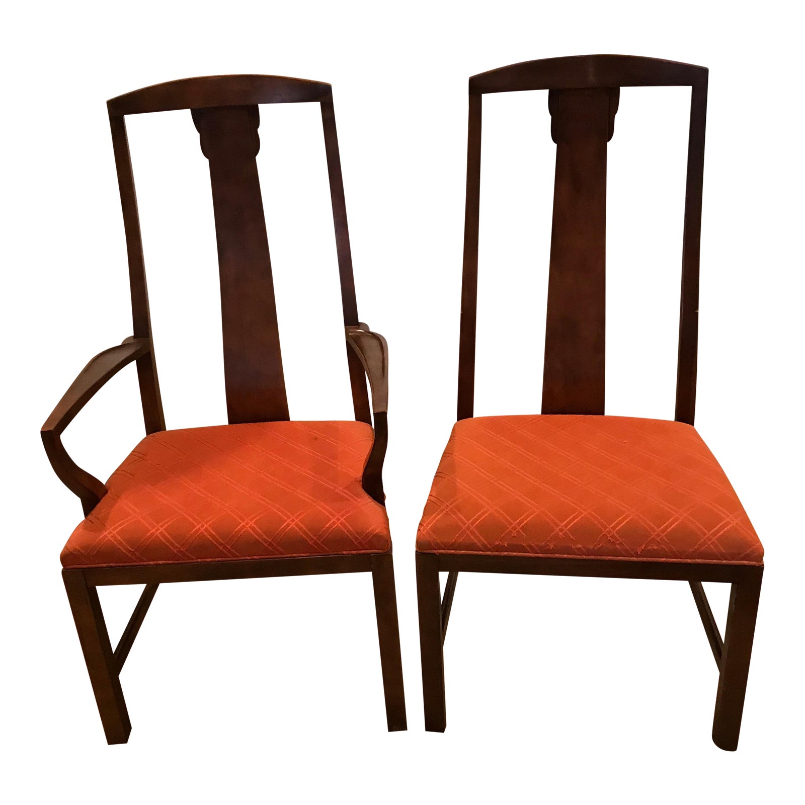 Baker Furniture Mahogany Dining Chairs a Pair Chairish