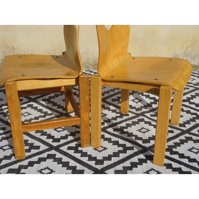 Light Beech Dining Chairs, Set of 2 For Sale - Image 10 of 18