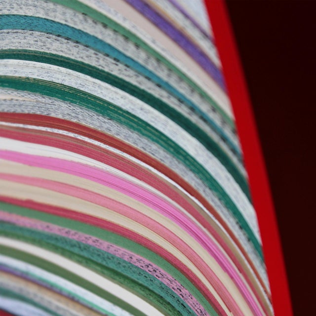 Javier Velarde, Boooks and Topographies N56 Wall Sculpture, 2025, Dyed Paper For Sale - Image 6 of 9