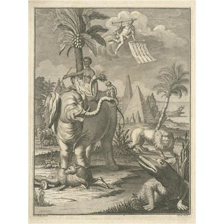 Frontispiece with Elephant, 1749, Paper For Sale