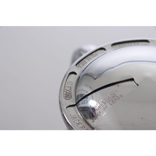 American Art Deco Hammered Chrome Cocktail Shaker For Sale - Image 6 of 15