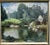 Karl Banďouch, Kassel – Wilhelmshöhe, Hercules Temple with Swans, 1929, Oil Painting on Canvas, Framed For Sale - Image 7 of 13