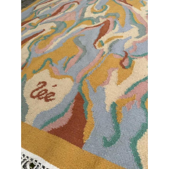 French Modern Tapestry by Nee, 1970s For Sale - Image 10 of 16