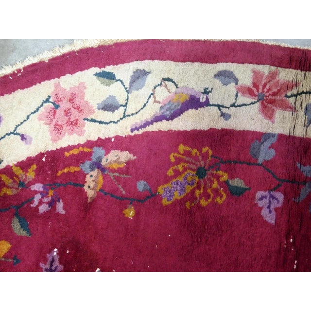 1920s 1920s Handmade Antique Art Deco Chinese Rug 2.7' X 4.10' For Sale - Image 5 of 8