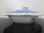 Chinese Export 19thc Canton Blue Village Porcelain Oval Serving Bowl With Lid For Sale - Image 12 of 13