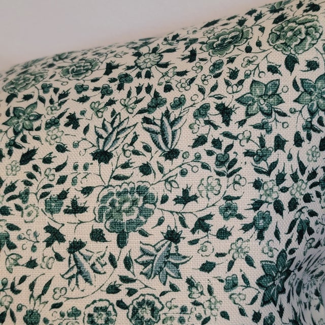 Soane Britain Jasmine Frangipani Emerald Lumbar For Sale In Greensboro - Image 6 of 6