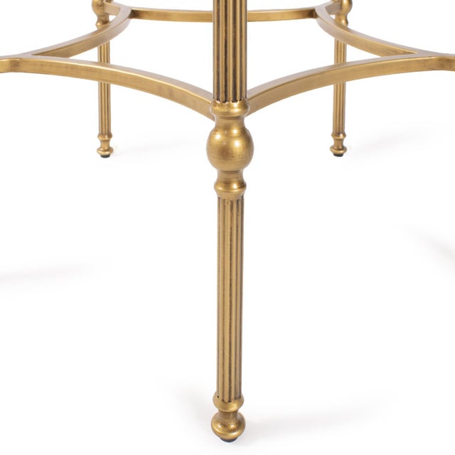 2020s Bonnifait Antique Gold Round Side Table For Sale - Image 5 of 10