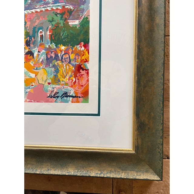 1970s “Tavern on the Green” by Leroy Neiman – Hand Signed – Custom Framed With Conservation Glass For Sale - Image 10 of 14