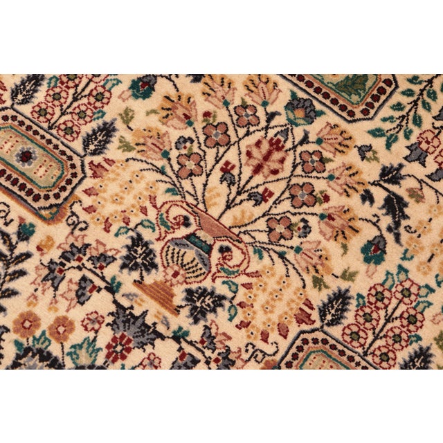 Shabby Chic Shabby Chic 1990's Pak-Persian Beige/Grey Wool Rug - 6'1'' X 9'1'' For Sale - Image 3 of 9